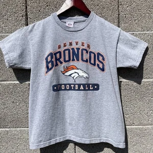 Youth VTG Official NFL T-Shirt Denver Broncos Football Vintage Large Boys Girls - Picture 1 of 11