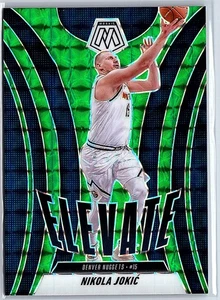 2024-25 Panini Mosaic Nikola Jokic Elevate Green Mosaic Prizm #20 Nuggets - Picture 1 of 10