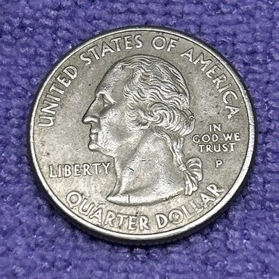 2000 P Maryland QUARTER Cladding Error Obverse With Die Chip Error Obverse DDO - Image 1 of 4