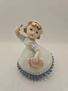 Vintage Nurse Figurine 1935 Signed Geo. Z. Lefton Handpainted Adorable - Picture 1 of 13