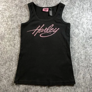 Camiseta sin mangas Harley Davidson para mujer grande estrás brillante motociclismo - Imagen 1 de 9