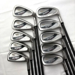 DUNLOP MAXFLI HI-BRID Iron Set 10pcs 3-SW FARJECT Flex R HYBRID TITAN FACE - Picture 1 of 5