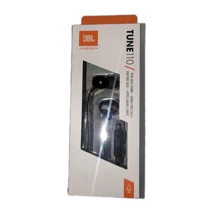 JBL Tune 110 Wired In-Ear Headphones with JBL Pure Bass Sound Black - Picture 1 of 9