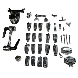 Brazo DW TechLock usado, asas Ludwig, lote de herrajes de tambor de montaje Pearl ISS - Imagen 1 de 13
