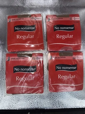 Lote de 4 pares de pantimedias sin sentido para mujer talla Q2 punta reforzada tostadas 329 nuevas en paquete Foto 1 de 2