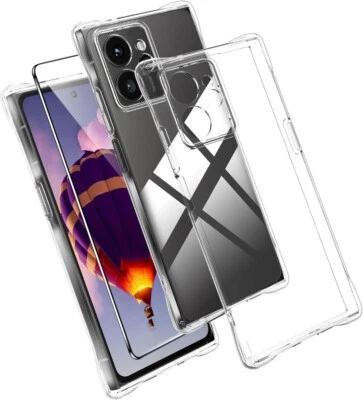 PIXFAB Case For HMD Skyline 5G Clear Silicone Shockproof Phone Cover & Screen Protector