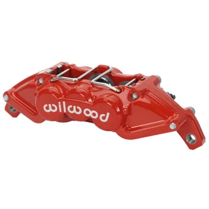 Wilwood 120-16566 UTV6 Universal Lug Mount Caliper 6 Pistons Red - Afbeelding 1 van 2