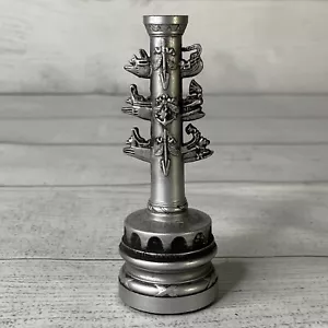 Vintage Classic Games Ancient Rome SILVER ROOK Chessman Piece - Picture 1 of 5