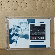 2018 Panini Impeccable Jerseys Printing Plates Cyan #19 Matthew Stafford Tag 1/1