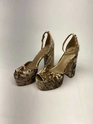 Sam Edelman Mujer Kori Plataforma Tacón Prosecco En Marrón Talla 8.5 Foto 1 de 4