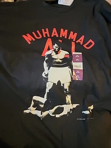 Muhammad Ali Mens Black Graphic Tee Boxing T-Shirt Size 2X New With Tags - Picture 1 of 2