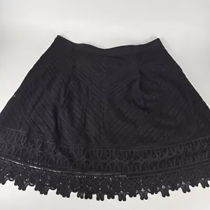 Talbots Womens Black Lace A-Line Skirt Size 18W - Picture 1 of 6