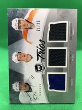 2010-11 Upper Deck The Cup Trios Jerseys Taylor Hall/Cam Fowler/Wellwood #21/25