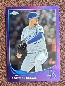 2013 Topps Chrome Purple Refractor JAMES SHIELDS #202 Royals - Picture 1 of 1