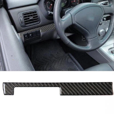 Cubierta interior del tablero del lado del conductor de fibra de carbono para Subaru Forester 2005-2008 Foto 1 de 4