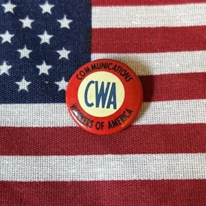 Botón Pin Back Communications Workers of America - Imagen 1 de 1
