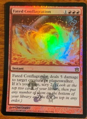 2014 Mtg Magic the Gathering Born of the Gods Foil Fated Conflagration #94/165 - Image 1 of 2