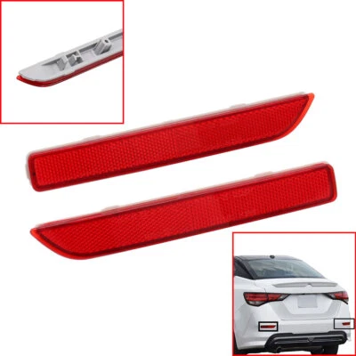 Rear Bumper Reflector Left & Right Fit for 2020-2022 Nissan Sentra SR SV S 2.0L - Image 1 of 4