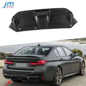 Dry Carbon Rear Bumper Diffuser Lip Spoiler Body For BMW 5 Series F90 M5 2021+ - Picture 1 of 5