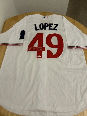 Pablo Lopez Minnesota Twins Autographed Jersey JSA Certified - Image 1 of 4