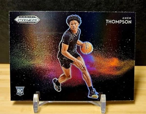 2023-24 Amen Thompson Panini Color Blast Black Prizm RC SSP Case Hit Rookie - Picture 1 of 6