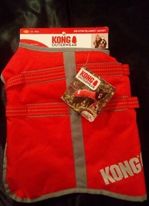KONG Red Rip-Stop Dog Blanket Jacket Coat, EX-Small 12-14 - Picture 1 of 3