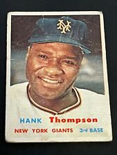 1957 Topps HANK THOMPSON, G, New York Giants, No.109