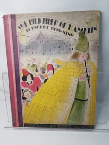 Antique 1936 Children's HC Book The Pied Piper Of Hamelin by Robert Browning Vtg - Picture 1 of 9