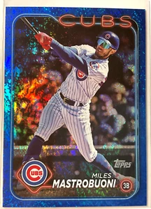 2024 Topps Series 2 Miles Mastrobuoni Blue Foil /999 #489 Cubs - Picture 1 of 2