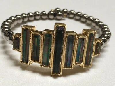 Brazalete Brazalete Brazalete Chapado en Oro Marca Lucky Ajustable 7" Nuevo LB42 Foto 1 de 4