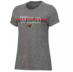 NHL Minnesota Wild Hockey Women's Gray Crew Neck T-Shirt Sz: S 4/6 NWT $22.99 - Picture 1 of 4