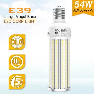 54W LED Corn Light Bulb 5000K Daylight Garden Street Warehouse Lights E39 Base - Picture 1 of 12