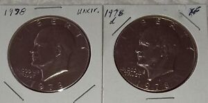 1978, 1978d Eisenhower Large Dollars 1P7,8 Great looking coins, collector items