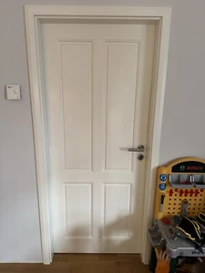 Hochwertige Innentür Tür weiß Brüchert + Kärner 198x86 mit Zarge - Bild 1 von 9