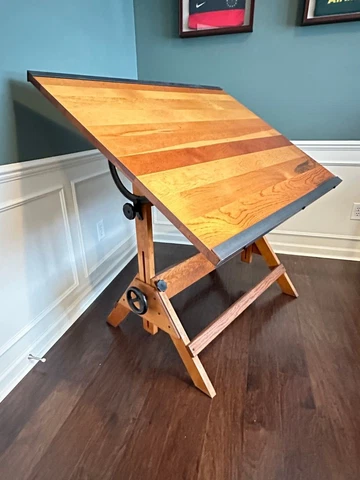 Anco Bilt Solid Wood Drafting Table - Vintage 1950s - 1960s - LOCAL PICKUP ONLY Cover