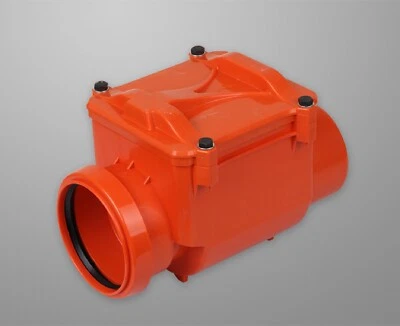 Rückstauklappe Ø110mm waagerechter Rückstauverschluss für HT/KG Rohre ohne Waage - Bild 1 von 3