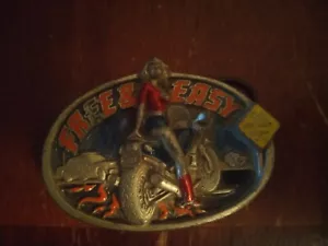 1992 Free and Easy Biker Belt Buckle The Dragon Collection Tanside England A3-Q - Picture 1 of 3