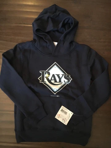 Tampa Bay Rays NEW Youth Small Hooded Logo Sweatshirt . MLB Baseball NWT Gift S Cover