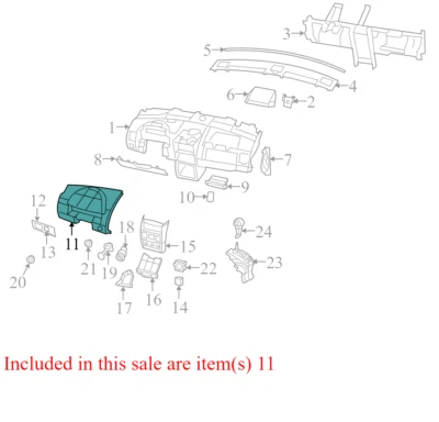 Chrysler Town &amp; Country 2008-2010 cuadro de instrumentos bisel usado OEM Foto 1 de 2