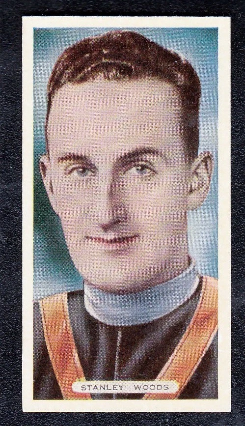 Vintage 1935 Motorcycle Racing Card of STANLEY WOODS - Image 1 of 1