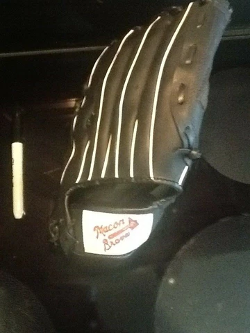 Macon Braves Replica Baseball Glove Former Atlanta Braves Minor League Affiliate Cover