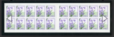 Folleto Israel Bale #B38 2003 flor de jacinto faltan todas las rayas de fósforo ¡MNH!! Foto 1 de 2