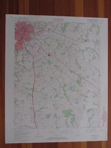 Hopkinsville Kentucky 1970 Original Vintage USGS Topo Karte - Bild 1 von 1