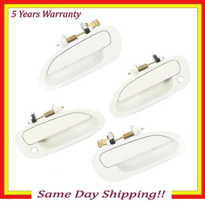 Juego de 4 piezas manija de puerta exterior para Honda Accord NH578 1998-2002 blanco tafetán Foto 1 de 4