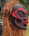 Rare Wild Woman Of The Woods, Haida Northwest Coast First Nations Mask