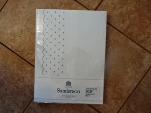 SANDERSON OTTOLINE AQUA FLAT SHEET-DBL/KING BNIP - Picture 1 of 2