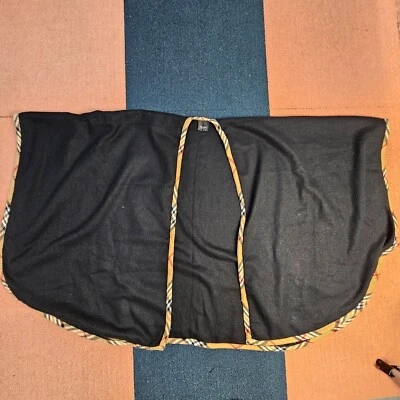 Suéter Poncho Cárdigan Lord & Taylor Tejido Capa Sólida Negro Borde a Cuadros V1b Foto 1 de 4