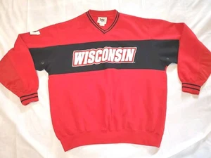 Sudadera De Colección Lee Sports University Wisconsin Badgers Roja Bordada Hombres MED - Imagen 1 de 7
