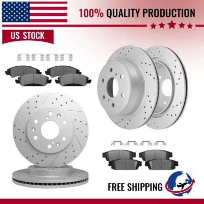 Pastillas de freno rotores delanteros traseros para Cadillac Escalade ESV 2015 2016 2017 2018-2020 Foto 1 de 4