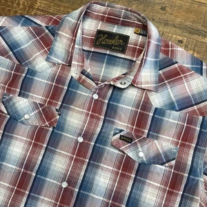 Howler Bros Plaid Pearl Snap Short Sleeve Shirt Mens Sz M - Picture 1 of 5